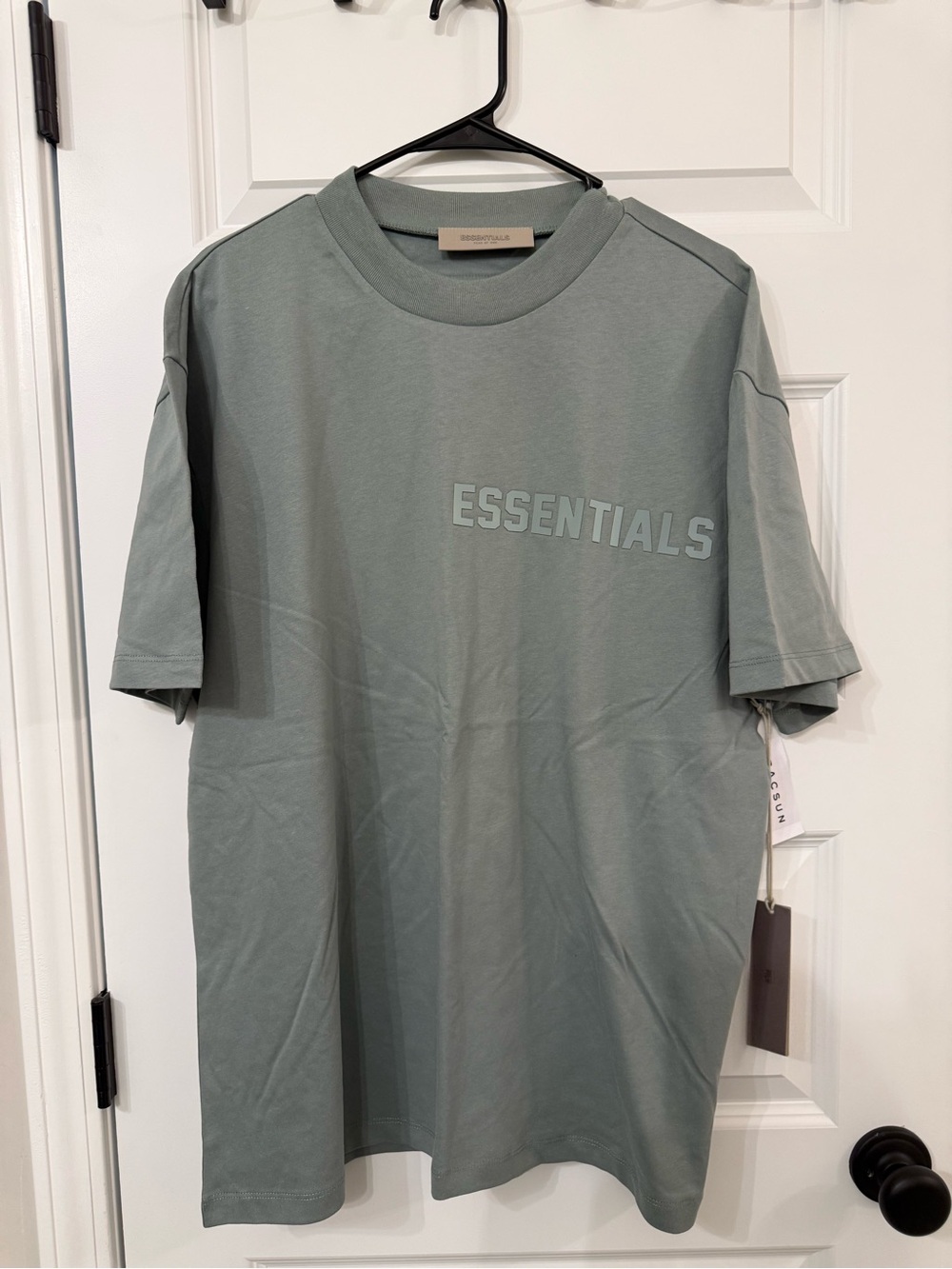 Fear of God ESSENTIALS Short Sleeve Tee in Sage Green